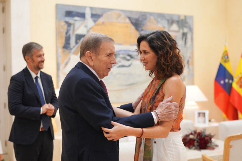 Isabel Díaz Ayuso y Edmundo González Urrutia